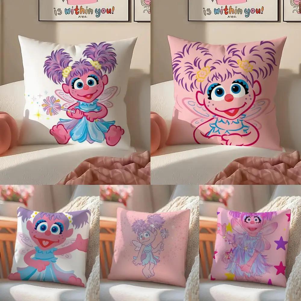 AAbby Cadabby Cushion Cover Pillowcase Short Plush Invisible zipper Room Sofa Cushion Cover