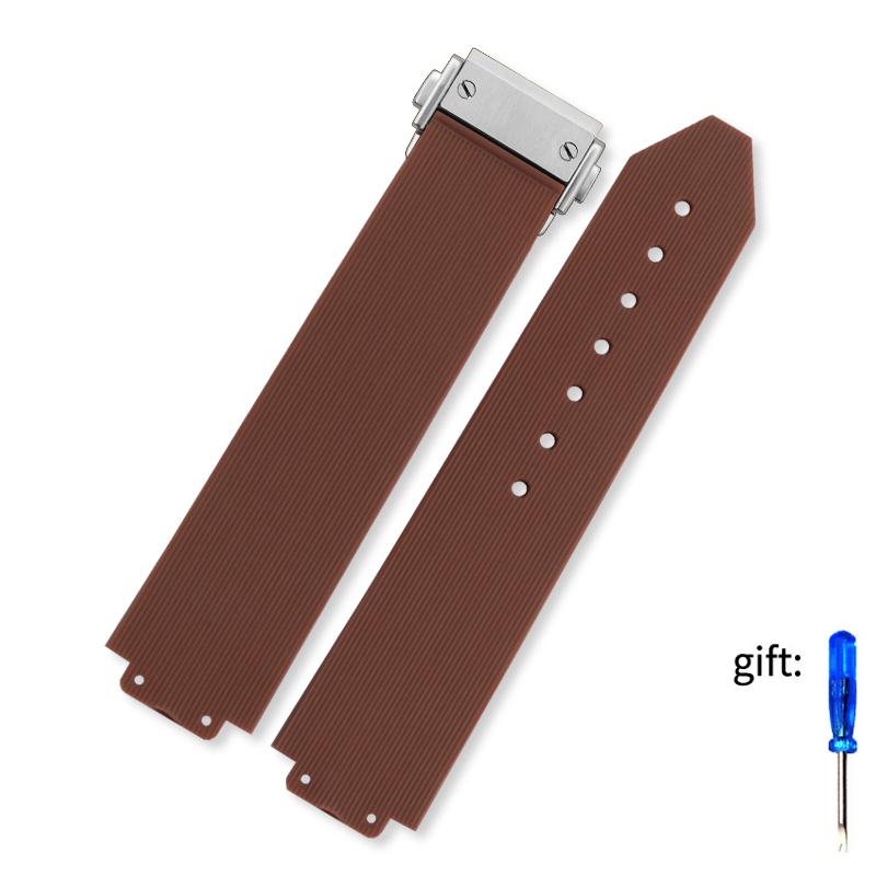 20ммX13мм Для Hublot Женский Женский Резиновый Ремешок Кварцевые Fusion Силиконовые Аксессуары для Часов Ремешок Наручный Ремешок 18мм Пряжка для Часов