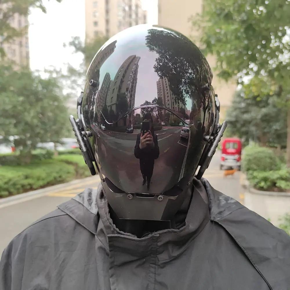 JAUPTO Cyberpunk Mask играет в косплее Робокопа будущего, футуристическая крутая стандартная модель научной фантастики для вечеринки на Хэллоуин