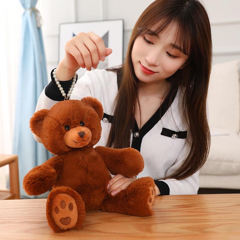 1pc 35cm Super Soft Teddy Bear Dolls Stuffed Pillow Toys Bear Charming Baby Toy Kids Girls Birthday Brinquedos Valentine Gifts