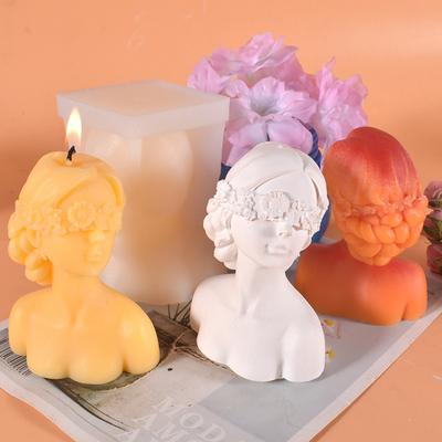 DIY силиконовая форма для свечей с завязанными глазами для девочек, DIY Роза, пластырь для человеческого тела, портретная форма для изготовления свечей