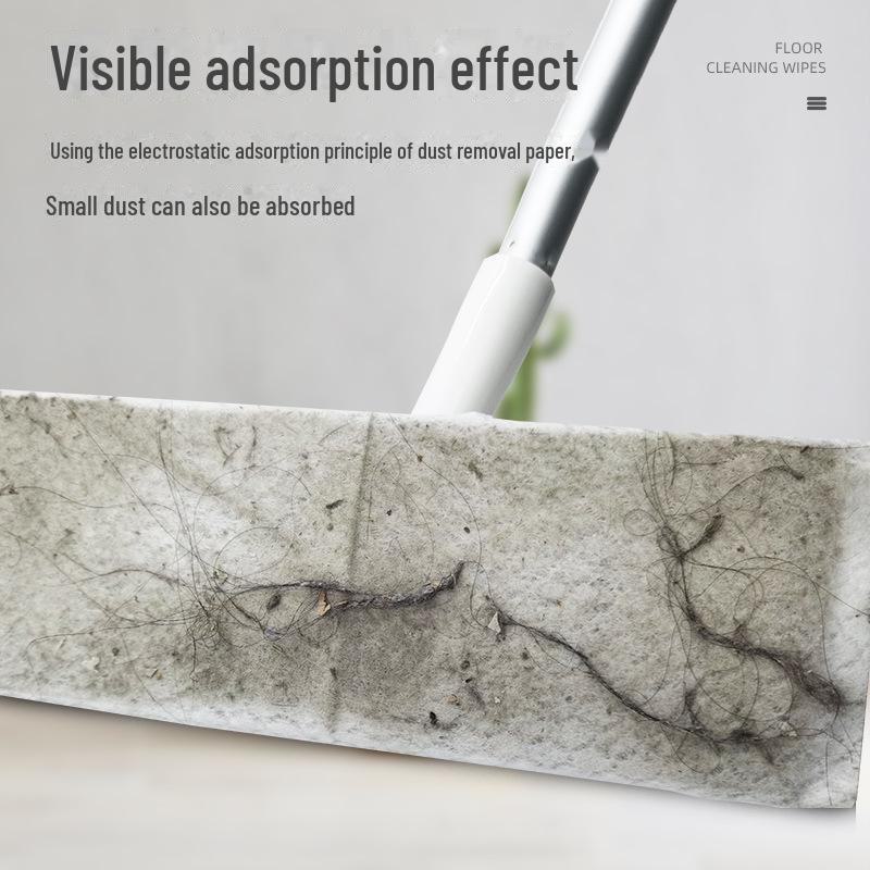 Одноразовые электростатические салфетки для влажной и сухой уборки пола, удаления пыли и волос