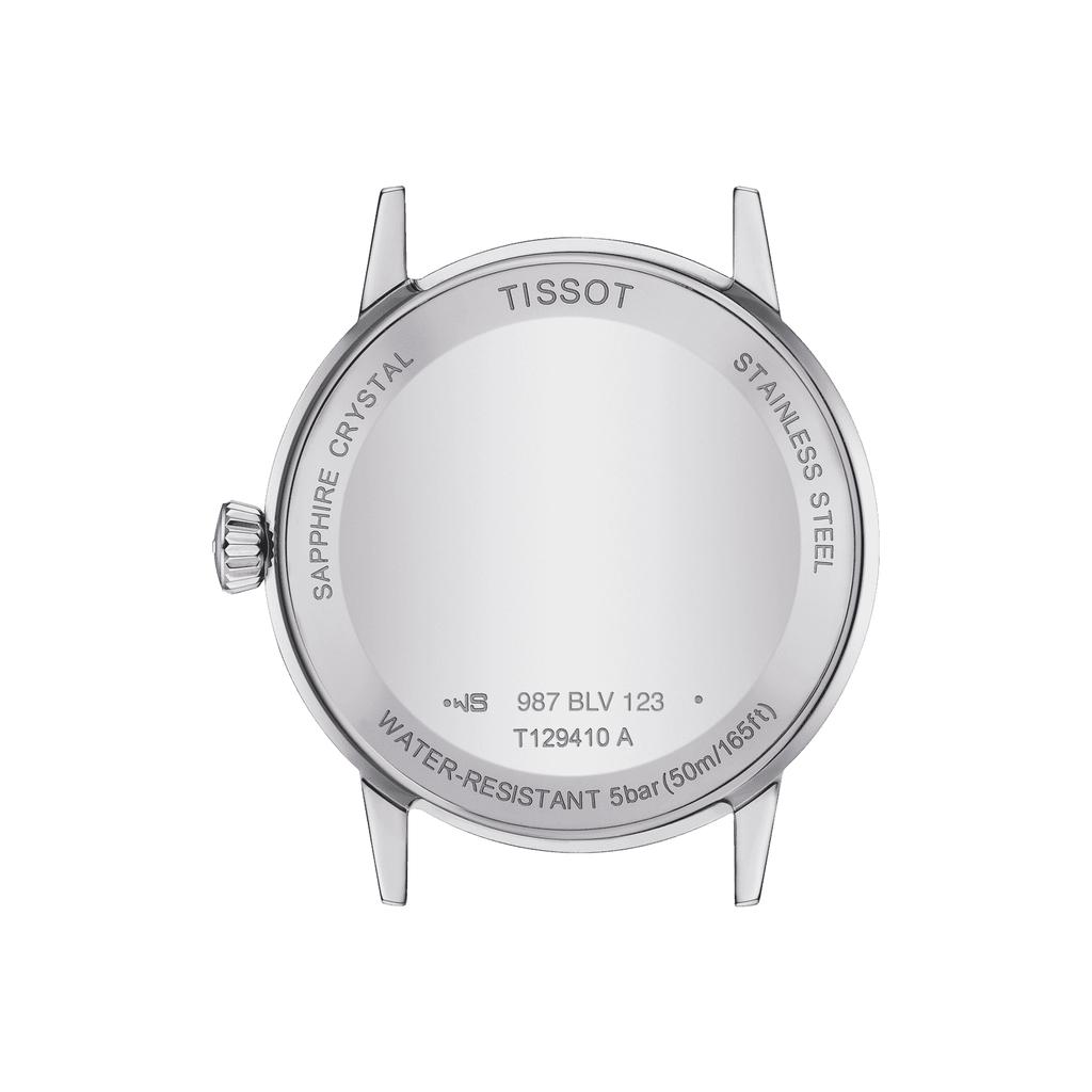 Tissot Мужские модные часы из нержавеющей стали с черным циферблатом T129.410.11.053.00