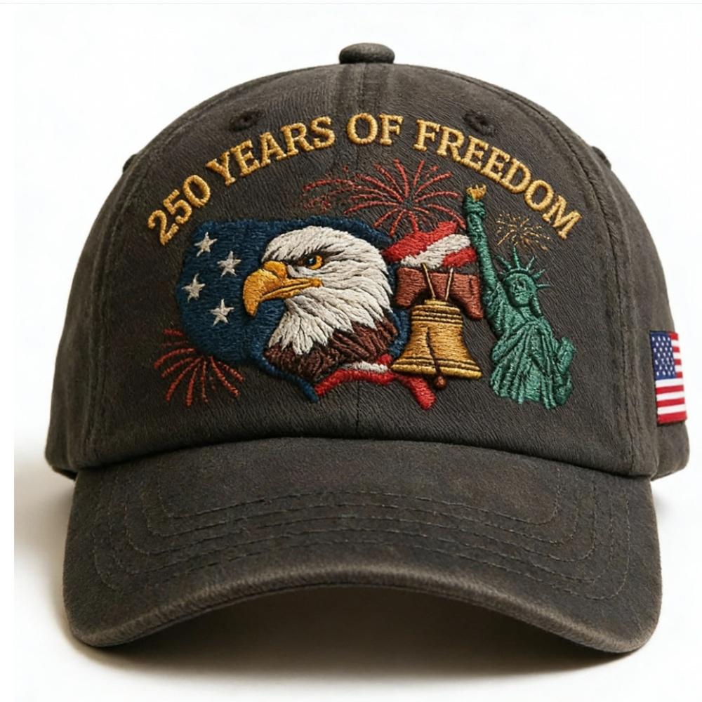 Us 250th Anniversary Cap Versatile Flag Embroidery Hat Statue Of Liberty Hat Retro Patriotic Baseball Cap For Casual Outings