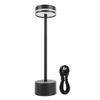 Rechargeable Cordless Table Lamp Modern Dimmable 3 Color Temperatures Portable Bedside Lamp Black