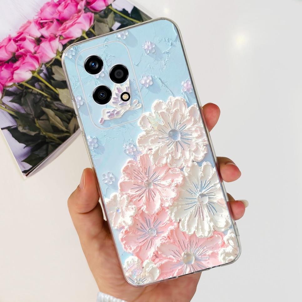 Flower Butterfly Women Fashion Back Cover For Huawei Honor 200 Lite Honor 200 Pro Phone Funda Transparent Soft TPU Honor200 Etui