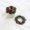 2Pcs Creative Dollhouse Mini Model Handmade Holiday Decorations Christmas Wreath
