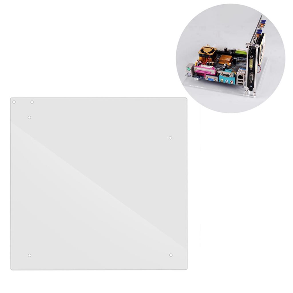 Open Frame Transparent Acrylic Overlock Computer Case DIY Base Stand For ITX Motherboard