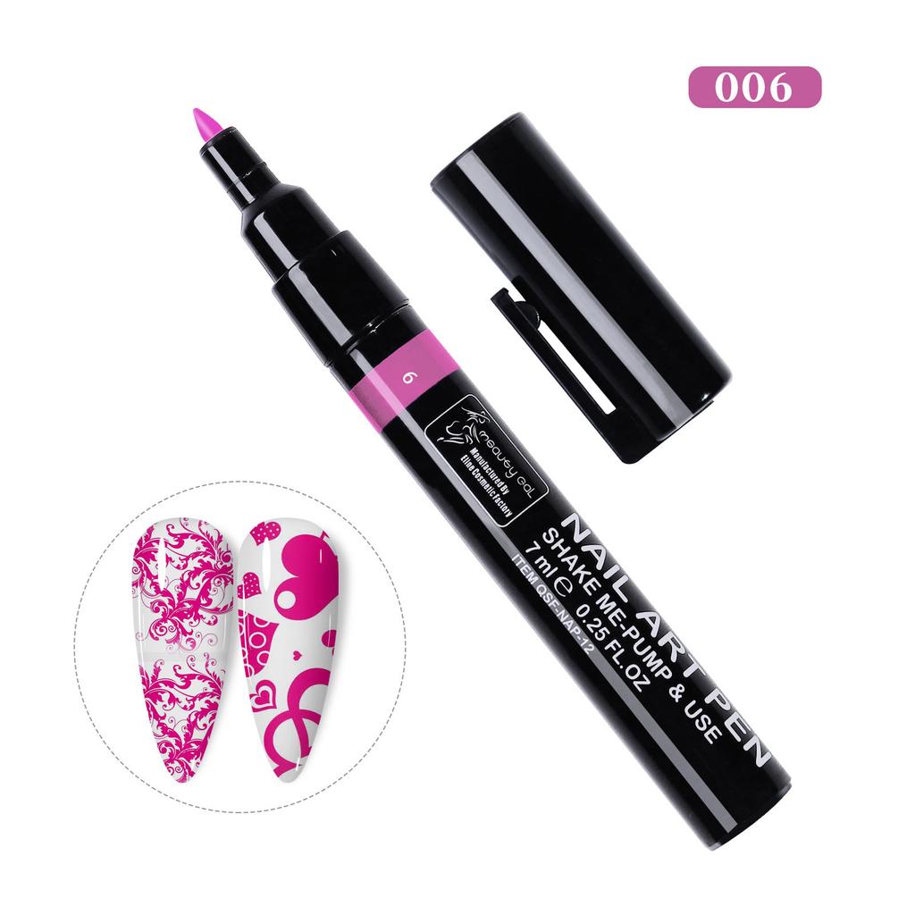 Инструменты для дизайна ногтей 3D-ручка для рисования, ручка для рисования ногтей, ручка для маникюра своими руками, лак для ногтей