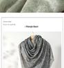 Inner Mongolia Cashmere Jacquard Shawl with Scottish Thistle - Thin Scarf for Autumn/Winter