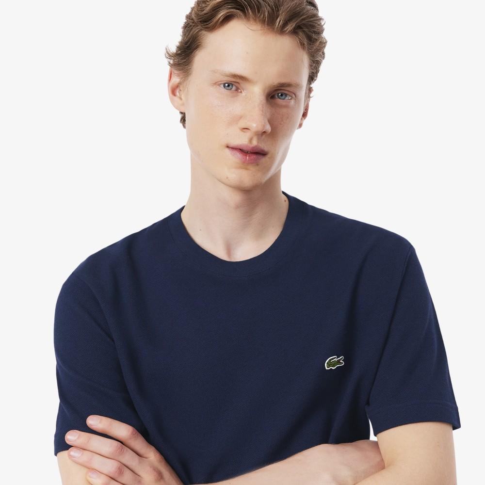 [Lacoste] Men's Linen Blend Short-Sleeve T-Shirt TH0629-56G166