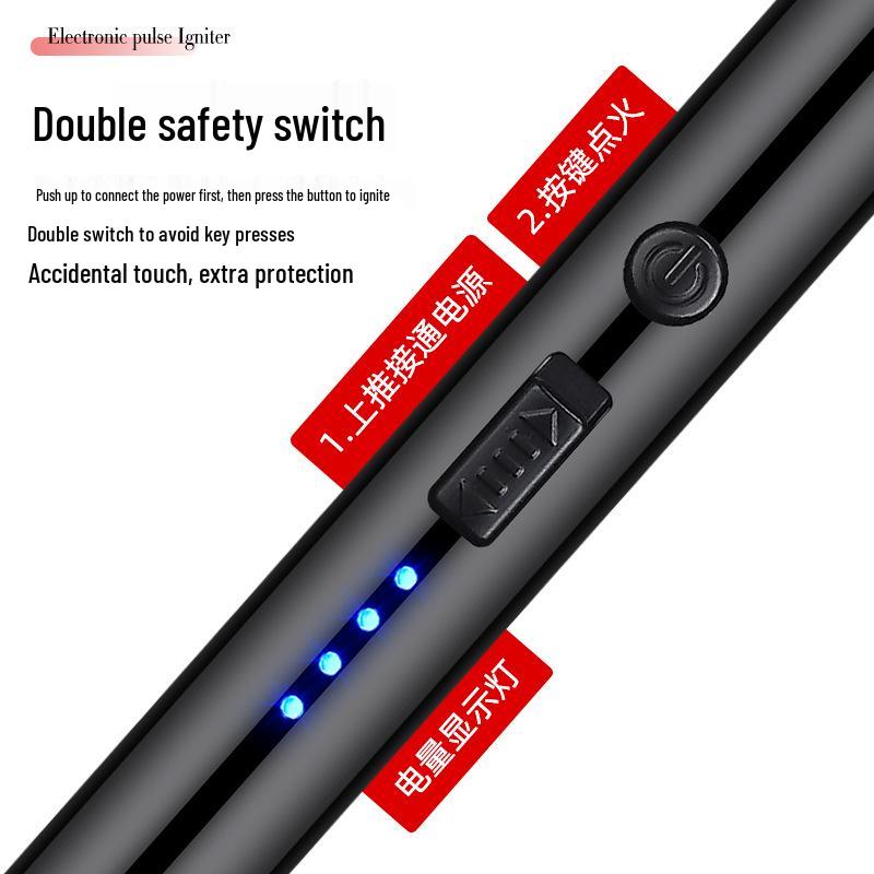 Новая USB-C ветрозащитная дуговая импульсная кухонная зажигалка с перезаряжаемым аккумулятором
