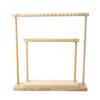 Jewelry Organizer Display Stand Wood Necklace Hanging Countertop Rack For Chains Earrings Bracelets Showcase Storage Rack