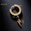 1 шт. Панк Серьги Мода Подвеска-молния Индивидуальность Мужские Женские Мужские Украшения Титановая сталь AVE