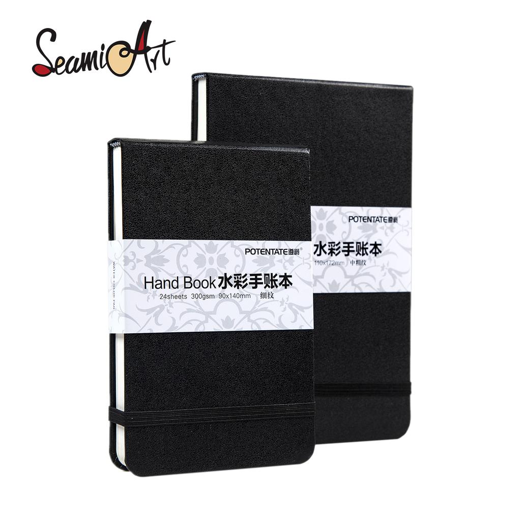 POTENTATE 2 Sizes Drawing Notebook for Watercolor_300GSM Handbook Paper/24 Sheets Aquarel Papel Para Acuarela