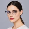 Metal Frame Square Frame Myopia Glasses Transparent Computer Eyewear  Women/Men