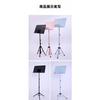 Folding Music Stand, Thick, Liftable, Foldable, Portable, 3-Section Liftable Music Stand (1.7m, Blue)