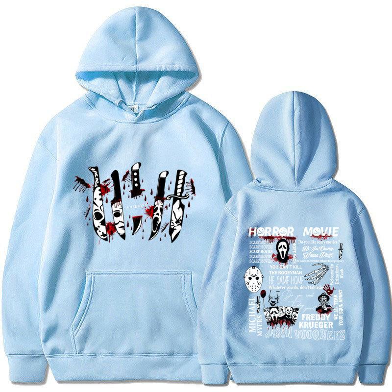Friends Knife Horror Movie Halloween Hoodies Causal Unisex Hoodies