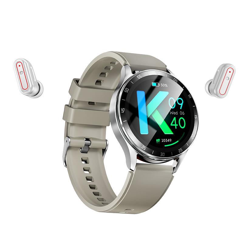 2025 New NFC Headset Smart Watch TWS Two In One Wireless Bluetooth Dual Headset Call Heart Rate Monitor Sports Music Smartwatch