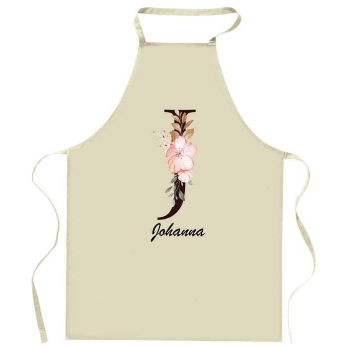 Tablier de cuisine - Johanna Lettre - Impression bretonne - Coton épais durable - Made in France