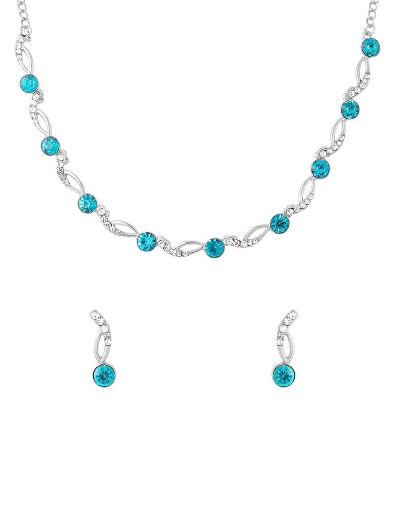 Women and Girls Crystal Bridal Jewellery Set for Wedding | Bridal Jewellery Set | Birthday Anniversary Gift for Girls & Women