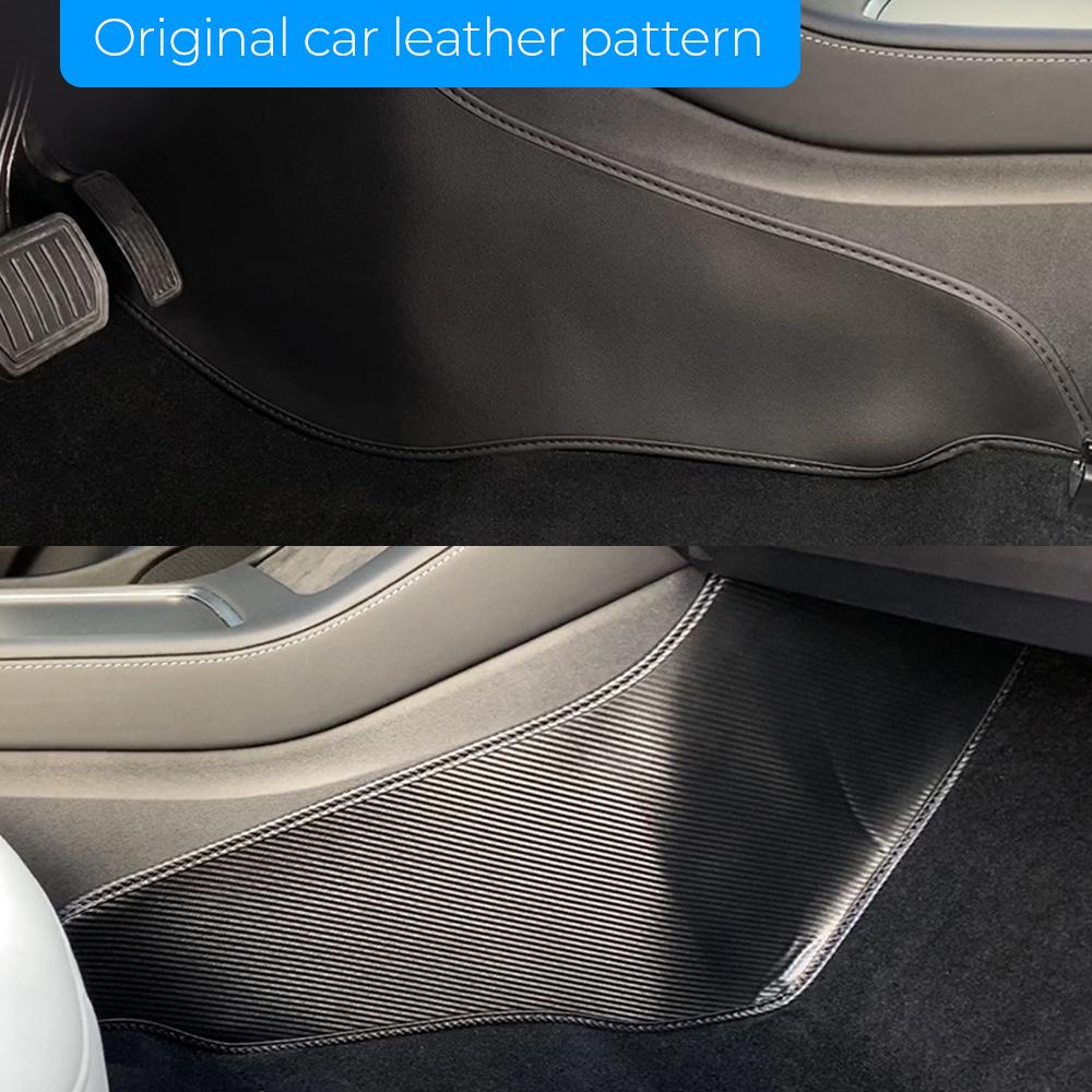 Автомобильные аксессуары противоударный коврик 2 шт для Tesla Model 3 центральный пульт управления боковой защитный коврик для ног