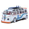 1/24 Volkswagen T1 Автобус Gulf Oil Martini Заниженный Кузов Расширенный Кузов Модифицированный Литой Металлический Модель Автомобиля Звук и Свет Хобби Подарки Мальчик