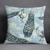 Peacock Feather Pattern Decorative Throw Pillow Cover D Printed Polyester Cushion Case xcm for Chinese Style Home Decor