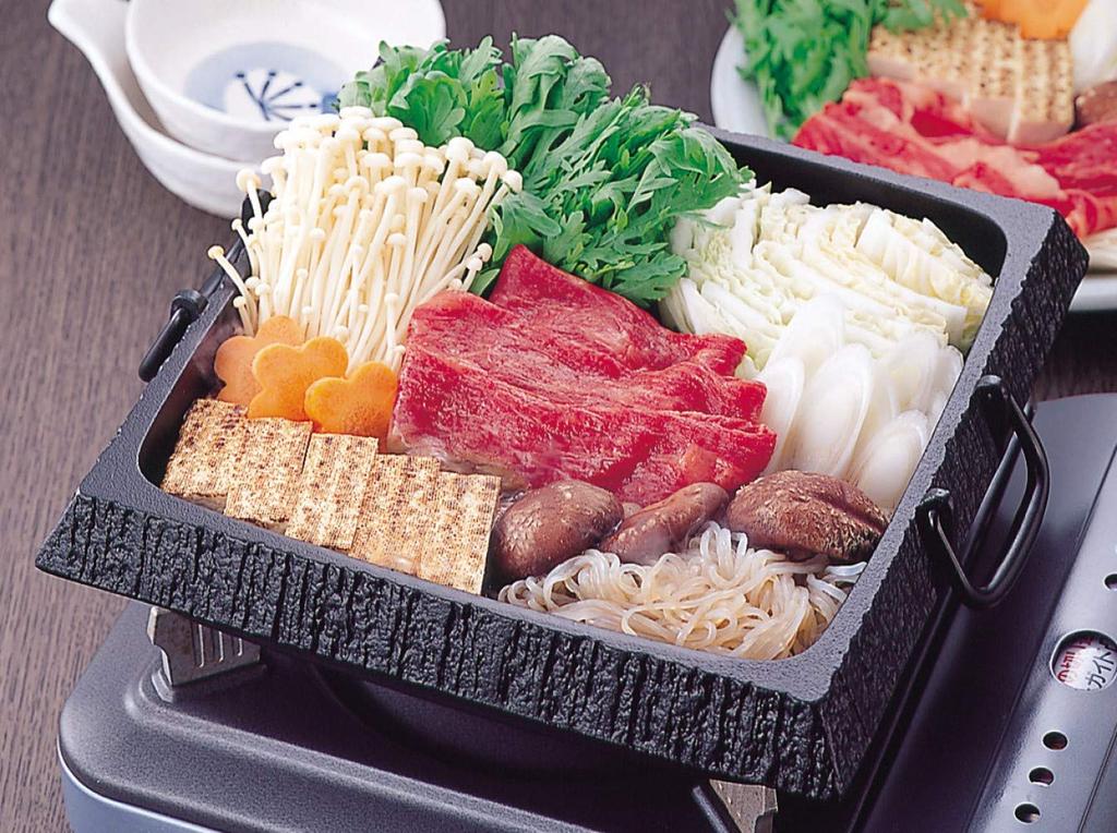 Iwachu Sukiyaki Stone Garden Corner, черный, внутренние размеры, 24 x IH Nanbu Ironware, 20027 Горшок, (большой), Выпечка, 24 см, Совместимо,