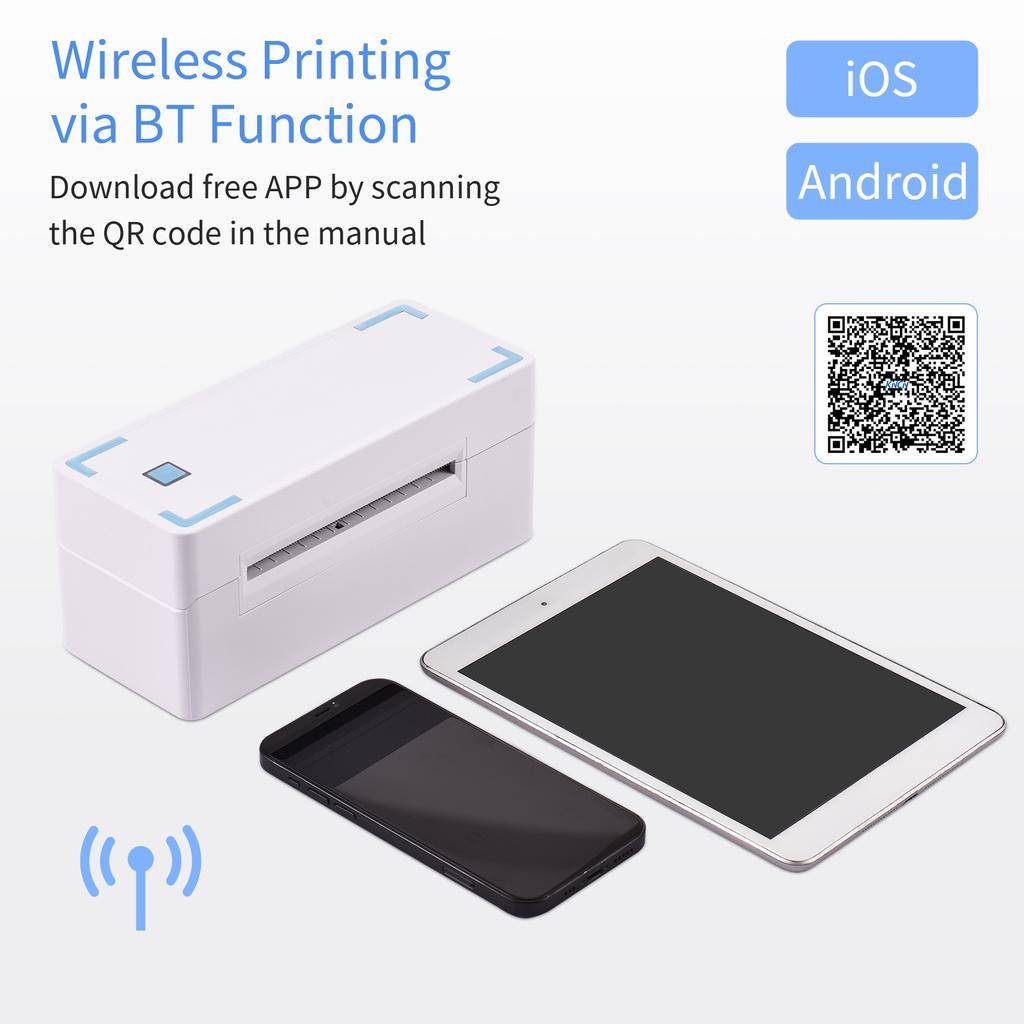 Thermal Shipping Label Printer 4 Inch Desktop Express Barcode Label Sticker Maker 4x6 Portable