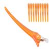 10pcs Salon NonSlip Styling Sectioning Clip Portable Duckbill Hair Clip Hairdressing Tool(Orange )