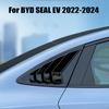 For BYD SEAL EV   2024 Gloss Black Rear Window Triangle Louver Trim Frame Cover Car Accessories