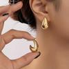 Women's Fashion All-in-one Earrings Large Water Drop Earrings, Teardrop Stud Earrings, European and American Fashionable Earrings