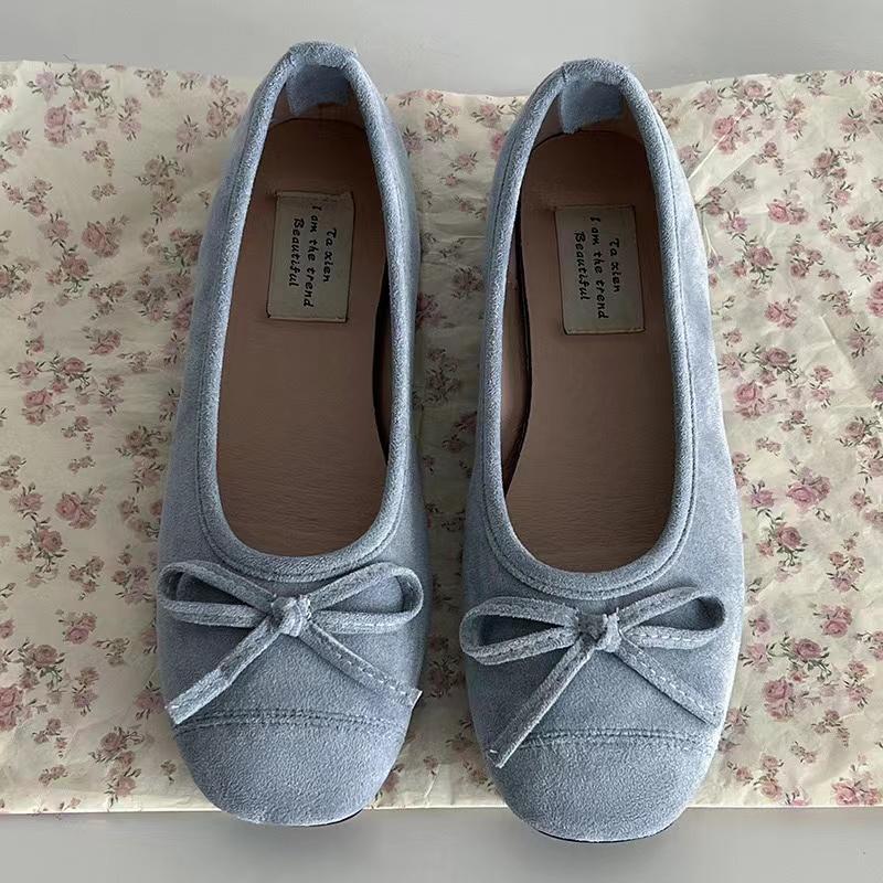 Женские балетки Bow Tie Cute Kawaii Shoes для женщин Slip on Casual Shoes