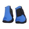 Horse Tendon Boots PU Thicken Shell Boots Horse Leg Protection for Jumping Riding CompetitionBlue L Front