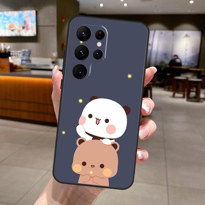 Милый Чехол BuBu DuDu для Samsung Galaxy S22 S23 Ultra Note 20 S8 S9 S10 Note 10 Plus S21 S20 FE Задняя Крышка