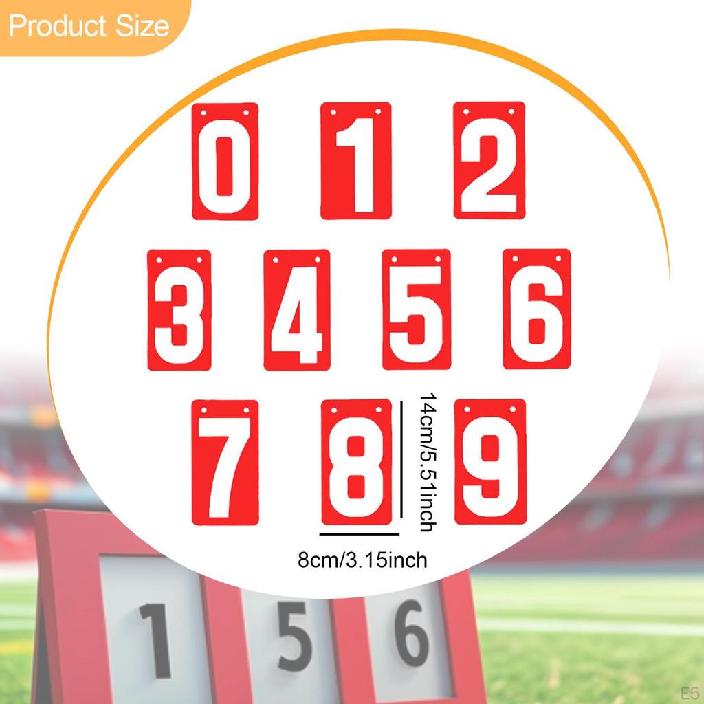 Score Keeper Flip Number Cards Numbers 0-9, Соревнование, Портативный, Настольный дисплей для футбола