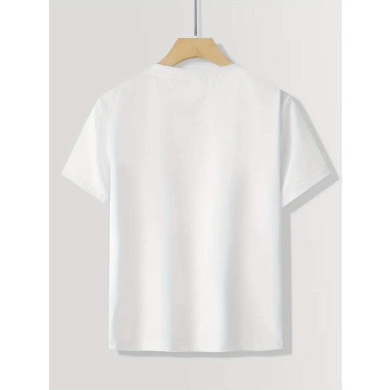 European sizes T-Shirt for Boys, Pattern Design, Casual Weight Comfortable Short Sleeve Top, Summer Clothing