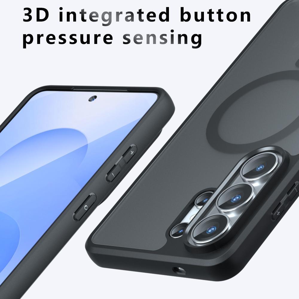 Прозрачный чехол Skin Feel для Magsafe для Samsung Galaxy S26 Ultra S25 S24 Ultra Plus A57 A37 A17 A56 Магнитная бронированная задняя крышка