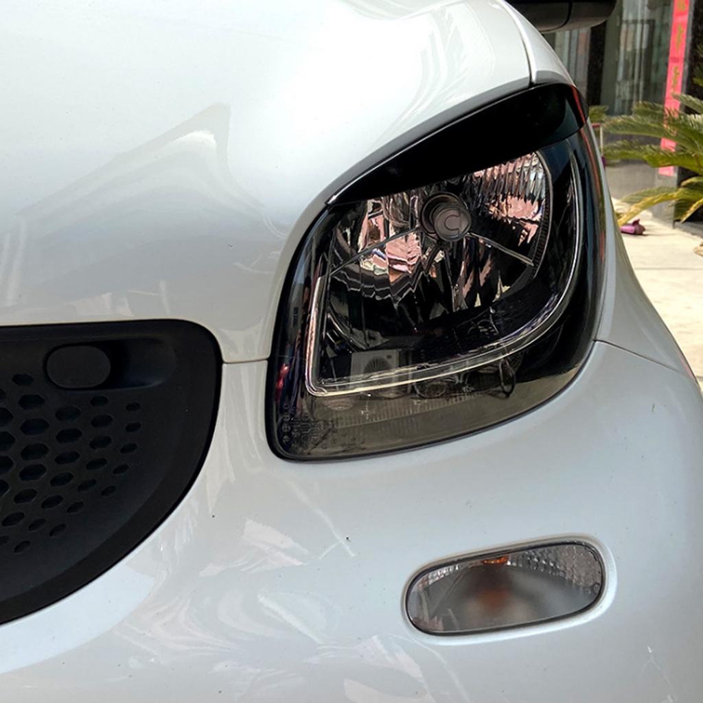 2 шт. Накладки на фары Левая Правая ABS Замена для   Smart 453 Fortwo Forfour 2015‑2020
