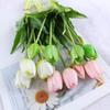 Simulation Flower Wedding Supplies Flores Bridal Hand Flowers Home Decoration Fake Flower Bouquet Artificial Tulips Flower