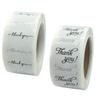 About 500pcs Round White Paper Label Sticker Thank You Sticker Scrapbook 1 Inch Wedding Envelope Seal Handmade Stationery Sticker