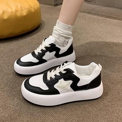 Маленькие белые туфли, осенние новинки, милая сестра, универсальные, нишевые, легкие, на толстой подошве, для сноуборда