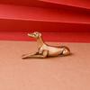Solid Brass Loyal Dog Desk Ornaments Vintage Copper Animal Miniatures Figurines Decorations Gifts Home Decor Crafts Accessories