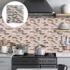 1pcs DIY 3D Wall Tile PVC Wall Sticker New Kitchen Backsplash Room Decoration