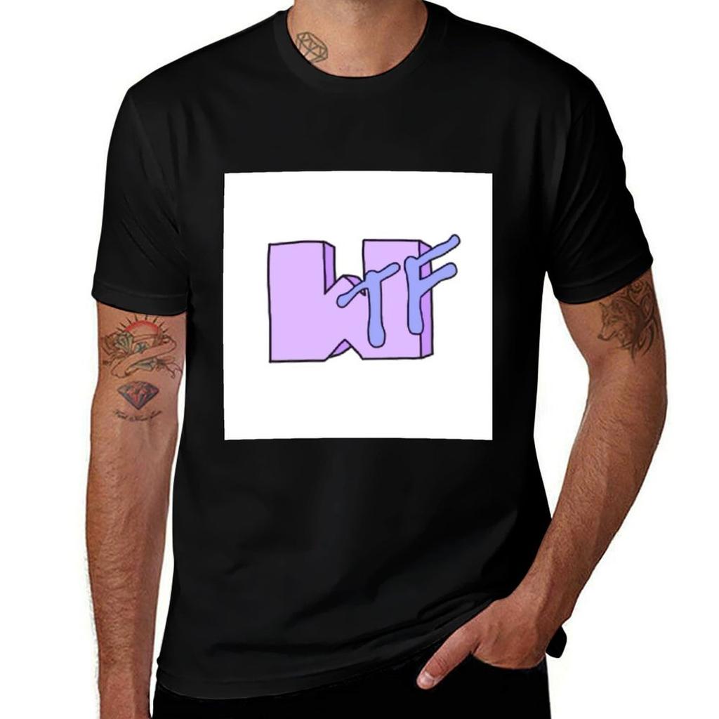 Wtf Mtv Logo Tshirt Work Basic Short Sleeve Top
