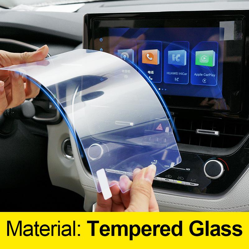 Car GPS Navigation Screen Protector Trim For Toyota Corolla Cross XG10 2024 2025 Tempered Glass Film Anti-Scratch