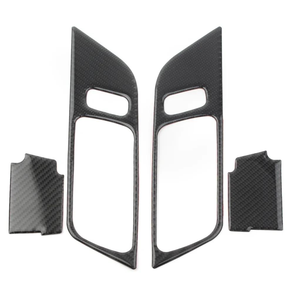 ABS рамка дверной ручки автомобиля карбоновое волокно стиль отделка наклейка декор для Ford Mustang 2015 2016 2017