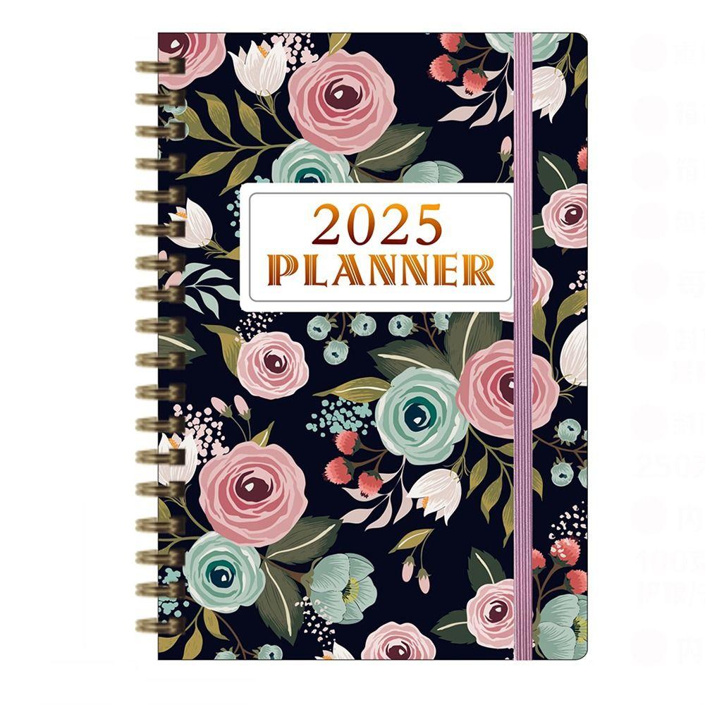 12 Months 2025 Schedule Planner Notepad English Diary Writing Pads 365 Days Notepad Stationery