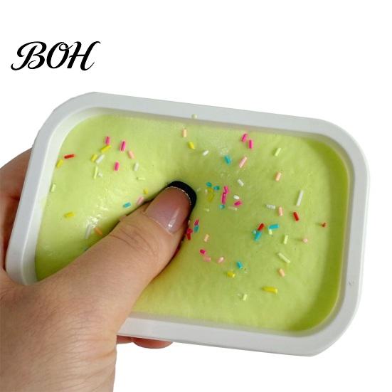 Squeeze Stress Ball Ice Cream Cake Toy, Slow Rising Relief Toy Simulation Dessert Food Pinch for Anxiety Relieving Office Reducer